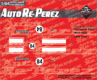 [WHITE TONER] DECAL HOTWHEELS WHITE TONER  AUTOREPEREZ - 67 CAMARO VINTAGE