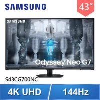 Samsung 三星 S43CG700NC 43型 4K 144Hz G7 Mini LED HDR600 智慧電競螢幕