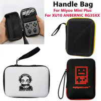 Shockproof Handle Bag For XU10 ANBERNIC RG35XX Miyoo Mini Plus Portable Carrying Bag Anti-Scratch Console Protective Case Box