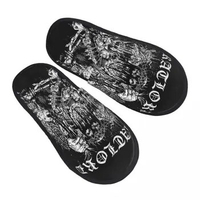 Darkthrone Bathory Guest Slippers for Hotel Women Custom Print Norwegian Black Metal Band House Slipper