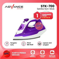 Setrika Uap Listrik Advance STK700 - Kering, Uap, Semprotan, Semburan Uap (Biru, Ungu, Merah)