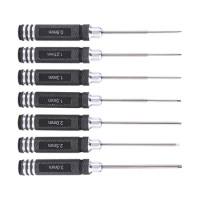 1pc 0.9-3.0mm Hex Screwdriver HSS Hexagon Wrench Screwdrivers Hand Tools For RC Model Bench Work Precision Engineering