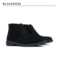 BLACKROSE Sepatu Boot Pria Pdh Men Chukka Desert Boots Hitam Black Suede