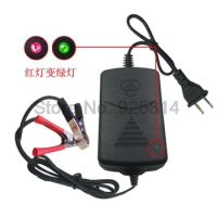 by dhl 100pcs Portable Smart 12V1A Charger 12V car &amp; motorcycle battery charger with US plug adapter for 12V 5AH-15AH