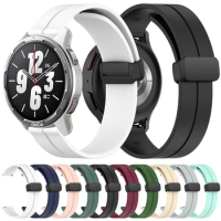 Magnetic Buckle Silicone Strap For Xiaomi Watch Color 2 Band For Xiaomi Mi Watch Color Bracelet 20mm 22mm Sports Soft Watchbands