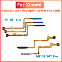 For Xiaomi Mi 10T lite Mi 10T Mi 10T pro Original Fingerprint Sensor Scanner Touch ID Connect Motherboard home button Flex Cable