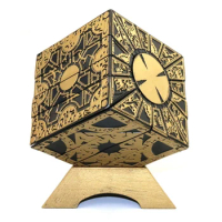 1:1 Hellraiser Puzzle Box Moveable Lament Horror Terror Figures Film Serie Hellraiser Cube Fully Pinhead Prop Figurine Toy