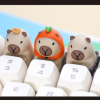 ECHOME Cute Capybara Keycap Artisan Keyboard Cap Original Custom Resin Anime KeyCap for Mechanical Keyboard Accessories Gift