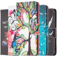 40 NxtPaper Flip Case For TCL 40 NxtPaper Case Painted Pattern Leather Cases on For Etui TCL40 NxtPaper Stand Phone Cover Capa