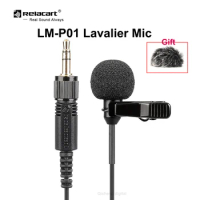 Relacart LM-P01 Label Lavalier Microphone Omni-directional Condenser Mic for iPhone Android SONY Canon Nikon DSLR VS BOYA M1