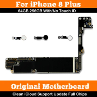 LL/A Tested OK Motherboard For iPhone 8 Plus 5.5inch Support System Update With/No Touch ID Fingerprint 64/256G Main Logic Board