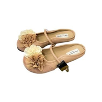 Geko - Sepatu Flatshoes -Sepatu Marry Jane Flat Shoes Wanita Elegan Flower - Sepatu Flat Slip On - S