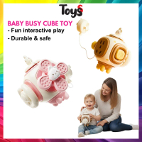 Rabbit Key Spinner Busy Cube Mainan Baby 8 Bulan Montessori Toys Busy Toys Early Educational Sensory
