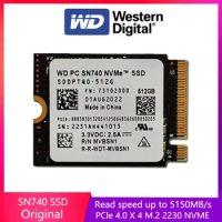 Western Digital Bare disk SN740 1TB 2TB SSD WD M.2 2230 Gen PCIe 4.0 X4 NVMe Solid State Drive for Steam Deck Microsoft Surface