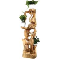 Root Carving Frame Wooden Root Base Living Room Decoration Natural Solid Wood Tree Root Bonsai Incense Camphor Wood Decoration