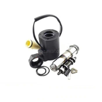 For 14722625 EC55 140 210B 240B 290B 360B Pilot Safety Lock Rotary Solenoid Valve Coil Valve Core Threaded Pipe Excavator Parts