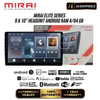 Head Unit Android Mirai Mr-9032 Element Series 9 Inch Ram 2/64GB Fan Cooling