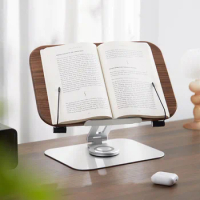 Rotable Solid Wood Reading Stand Book Shelf Notebook Stand Children's Book Holder Post Stand Laptop Stand Tablet Holder