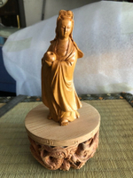 日本回流黃楊木雕刻佛像實木佛像一木雕