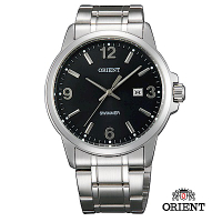 ORIENT 東方錶 OLD SCHOOL系列 復古風石英錶 鋼帶款 黑色-41mm