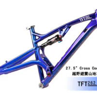 27.5Inch Mountain Bike Frame Soft tail Frame Downhill Bicycle Frame Aluminum Frame Bicycle Accessories
