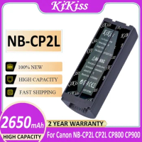 KiKiss Battery NBCP2L 2650mAh For Canon NB-CP1L CP2L Photo Printers SELPHY CP1300 CP1200 CP100 CP900 CP910 CP800