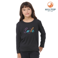 HILLTOP山頂鳥 長袖針織上衣 兒童 黑｜PS15XC02ECA0