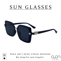 GUGA 偏光太陽眼鏡 大方框鑲鑽款(墨鏡 偏光眼鏡 出遊戶外逛街搭配 時尚配件)