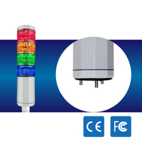 【日機】LED警示燈 NLA50DC-4B6D(RYGB) 晶鑽型/三色燈/三層燈 報警/警示燈 適用機械 自動化設備