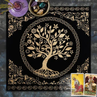 Tree of Life Tarot Altar Cloth Tarot Tablecloth Witchcraft Astrology Decor Alter Cloth Divination Astrology Board Game Art Decor