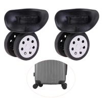 1Pair Trolley Case Luggage Wheel Travel Suitcase Replacement Parts Silent Wear Pulley