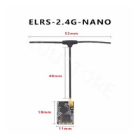 ELRS 2.4GHz NANO ExpressLRS Receiver BETAFPV NANO 2400 RX With T Type Antenna Support Wifi Upgrade for FPV RC Drone