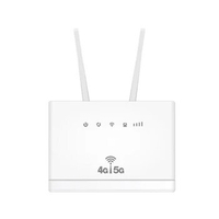 1Set 4G LTE CPE Router Modem RJ45 LAN WAN External Antenna Wireless Hotspot With Sim Card Slot 4G SIM Card Router ABS US Plug