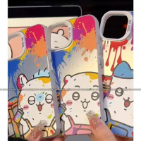 Kawaii Anime Chiikawas Phone Case Iphone 15 14 13 Mini Pro Max Cartoon Chiikawas Hachiware Usagi Phone Case Creative Girl Gifts