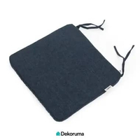 Dekoruma FURIO Alas Kursi / Bantal Dudukan Kursi Kayu / Alas Kursi Makan Kayu 40 x 45 CM Mystic Blue