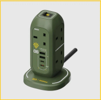 MOMAX X GUNDAM 7位USB拖板 ONEPLUG 7-OUTLET POWER STRIP WITH USB (GUNDAM RX-78-2) US18UKGDG  