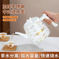 【電陶爐專用】304不銹鋼平底壺熱水燒水壺電磁爐泡茶壺咖啡加厚