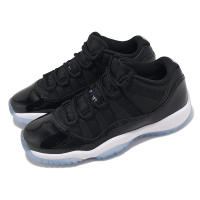 【NIKE 耐吉】休閒鞋 Air Jordan 11 Retro Low GS 大童 女鞋 黑藍 Space Jam(FV5121-004)