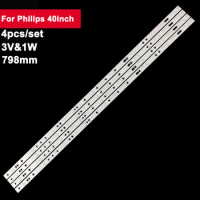 4pcs 798mm Led Backlight TV For Philips 40inch LB40013 V0_04 LB-F3528-GJ10X-9S4P-H Led Tv Parts