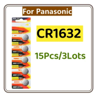 15-20pcs For Panasonic 3V CR1632 Button Batteries Cell Coin Lithium Battery For Watch Electronic Toy Calculators
