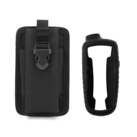 Military Tactical Pouch Bag + Silicone Case for Handheld GPS Garmin GPSMAP 62 64 65 64ST 65SR 64S 62S 62ST 64SX 65S 63SCX 65 63