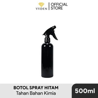 VYDEN Botol Spray 500ml Tahan Kimia Semprotan Air Stream Sanitizer Disinfektan MURAH HITAM