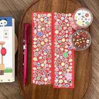 Vintage Journal Tape Sticker Roll Japanese Style Elements Material Collage Basic Little Nose Gawa Ka