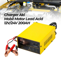 Aksesoris Mobil Car BOLAIMEI Charger Aki Mobil Motor Lead Acid 12V/24V 200AH - BT-168 - Yellow Terla