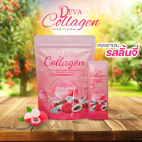 [DEVA COLLAGEN] ดีว่า คลอลาเจน กลูต้า รสลิ้นจี่ จำนวน 1 กระสอบ 30 ซอง (DEVA COLLAGNE LYCHEE 3in1)
