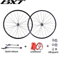 2024 new MTB Mountain Bike Wheelsets 4 Bearing Hub Bike Parts Bike Aluminum Alloy Wheel Sets 28Holes Cycling Wheels free ship