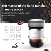 Pour Over Coffee Dripper 6.76oz 1-3 Cup Reusable Pour Over Coffee Maker Coffee Self Brewing Dripper for Camping / Business Trip