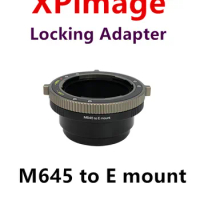 XPimage Adapter for Mamiya645 Lens to SONY FE mount Camera Mamiya645-E mount FX30 FX6 FX9 FS7 FS7 FS5 A7S3 A7R5 R4 R3 A7C A7S3