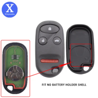 Xinyuexin Car Key Case Shell Remote Fob Cover for Honda Accord Alarm 1998-2003 3+1 Buttons Replacement Auto Key Shell Case