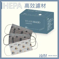 【兆鼎生醫x喂!口罩】台灣製高效能HEPA防塵拋棄式平面口罩-法鬥(高濾效3.5倍高透氣)